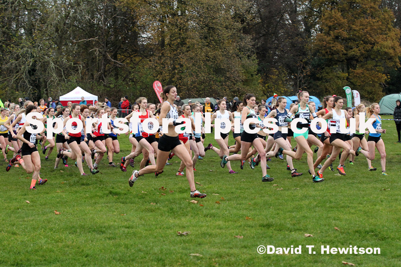 Senior and under-23 women, 2019 European Cross Country Trials and British Cross Challenge, Sefton Park, Liverpool.  Photo: David T. Hewitson/Sports for All Pics
